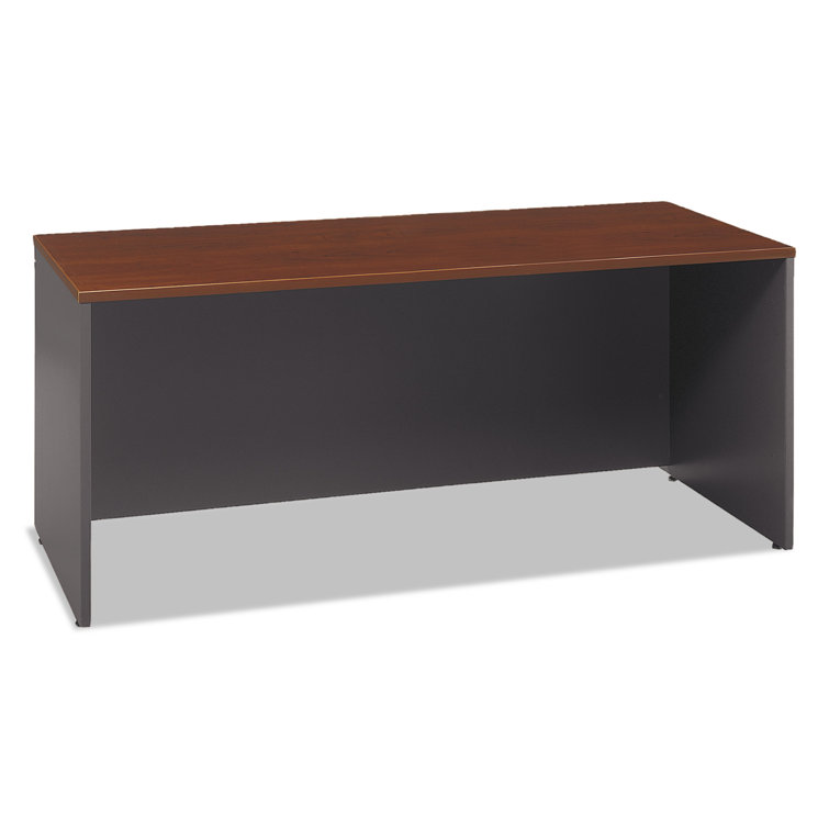 Hansen Cherry 60W Credenza Desk with Drawer and Filing Cabinet