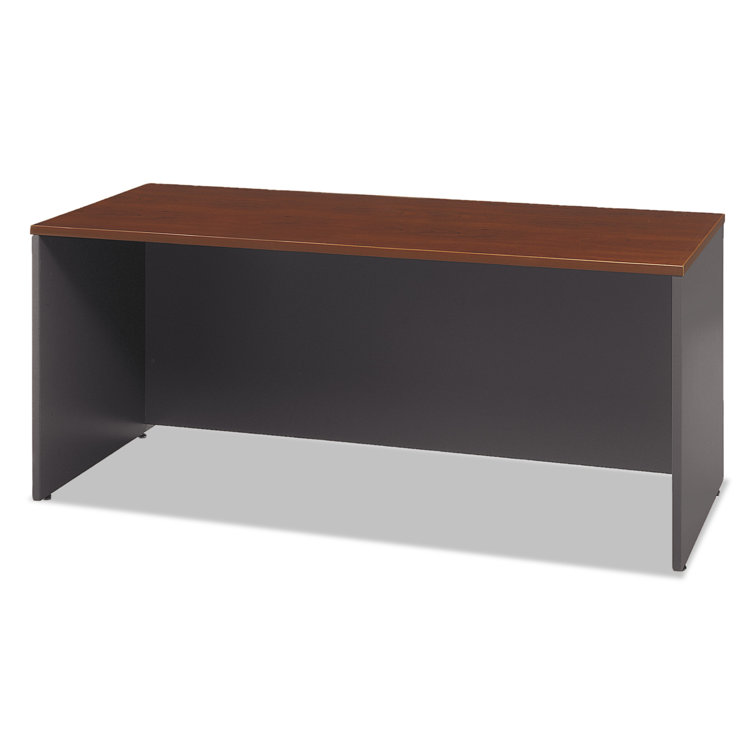 Hansen Cherry 60W Credenza Desk with Drawer and Filing Cabinet