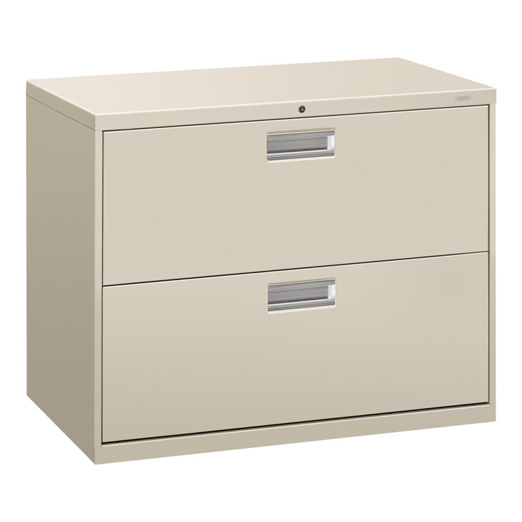 Light Gray 2-Drawer Lockable Lateral Filing Cabinet
