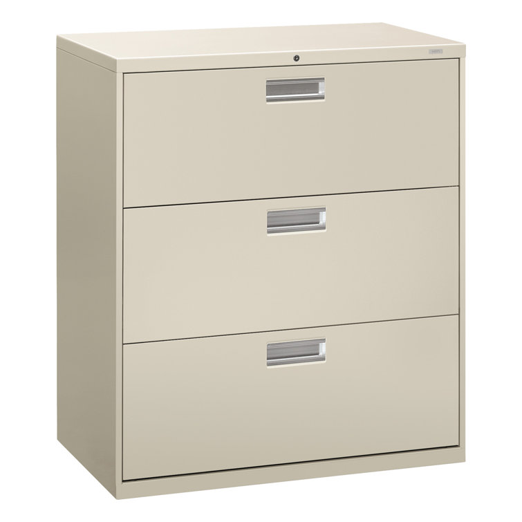 Light Gray 3-Drawer Lockable Lateral Filing Cabinet