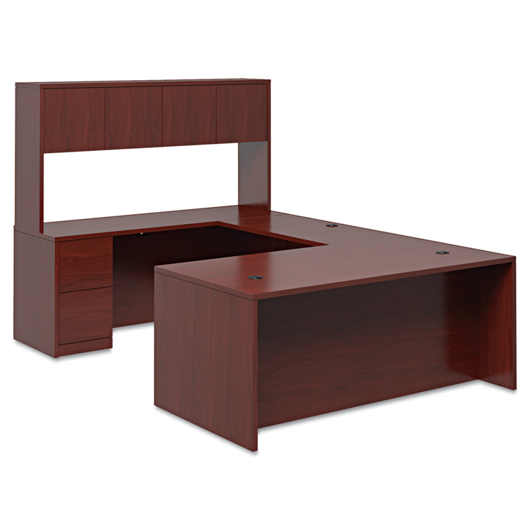 Mahogany Wood Laminate Desk Bridge Connector, 47" Wide