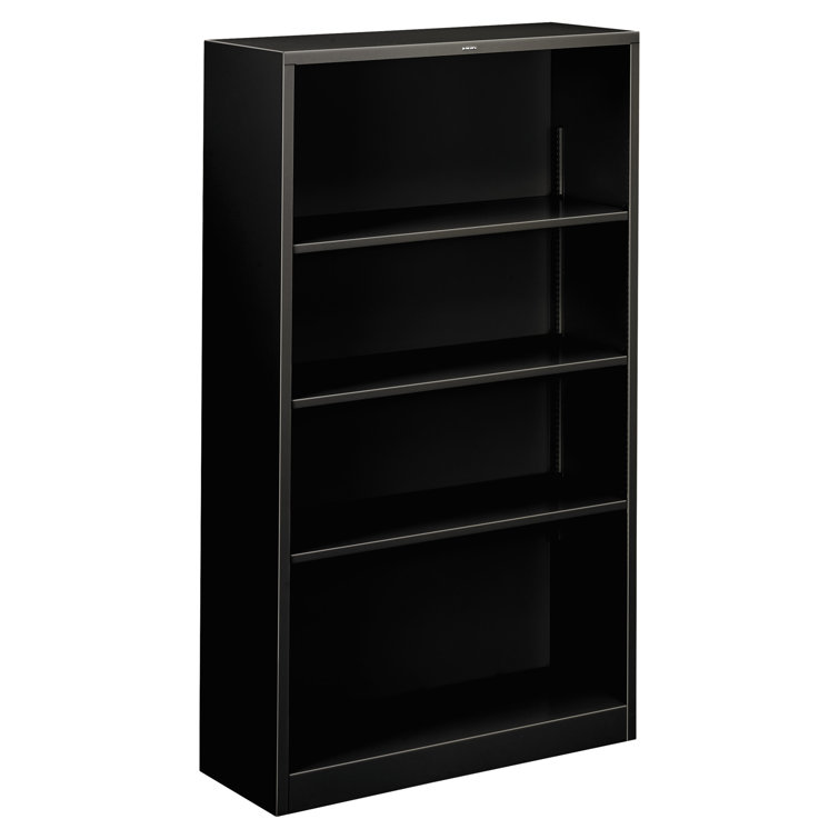 Astral Adjustable Black Steel 5-Shelf Bookcase 71"
