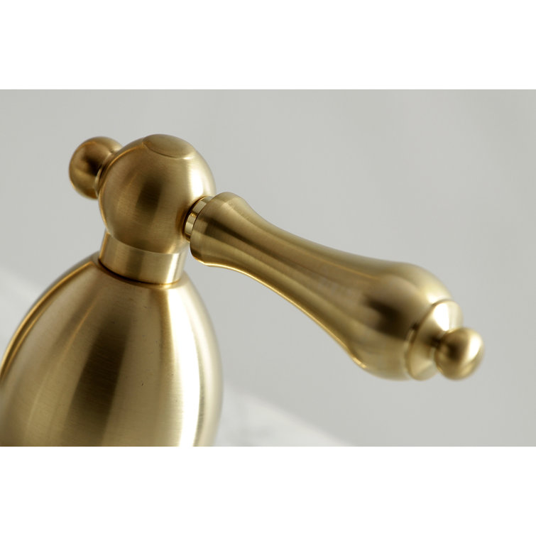 Brushed Brass Traditional Widespread Bathroom Faucet