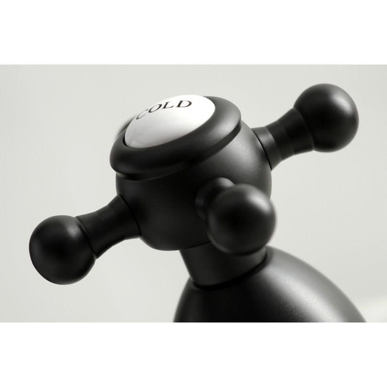 Heritage Matte Black Nickel Dual-Handle Widespread Bathroom Faucet