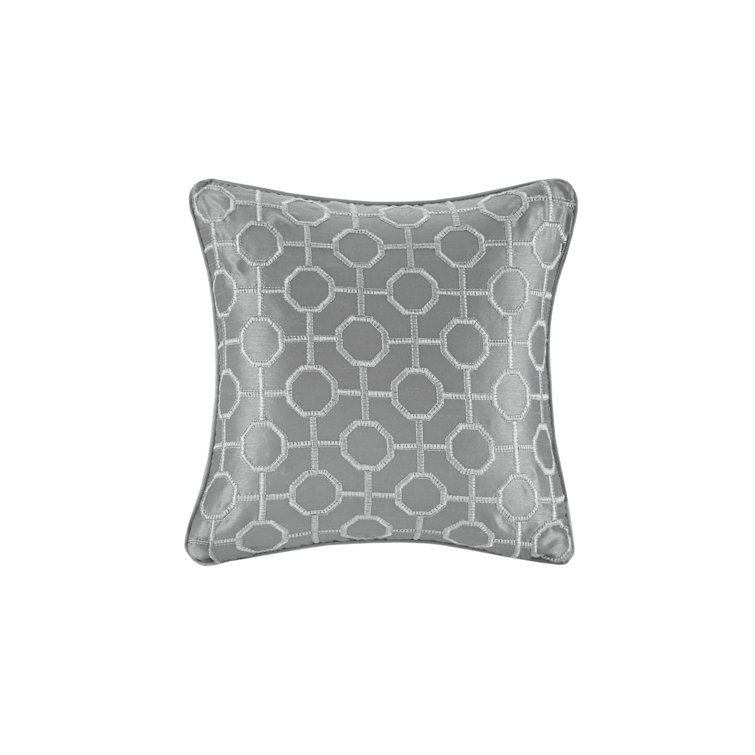 Gray King Reversible Microfiber Jacquard Quilt Set