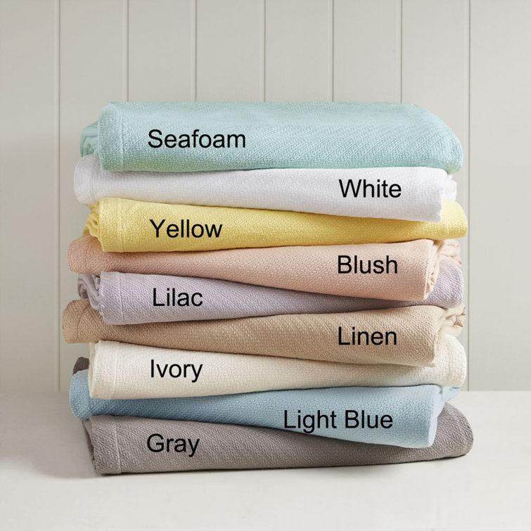 Navy Blue King Size Cotton Machine Washable Blanket