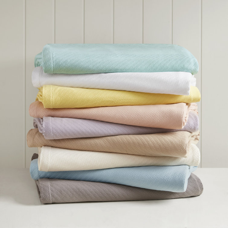 Navy Blue King Size Cotton Machine Washable Blanket