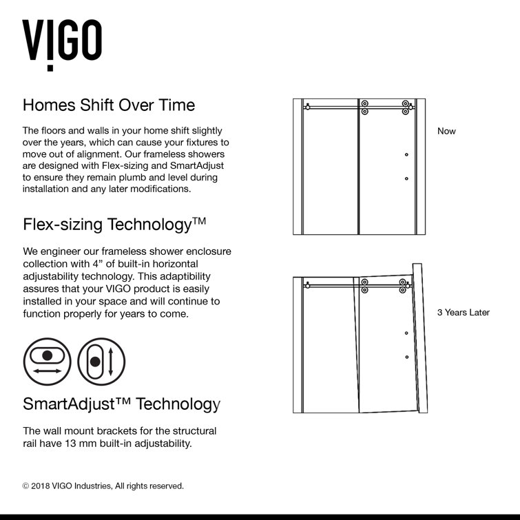 Elan 60" Matte Black Frameless Sliding Tub Door with Clear Glass