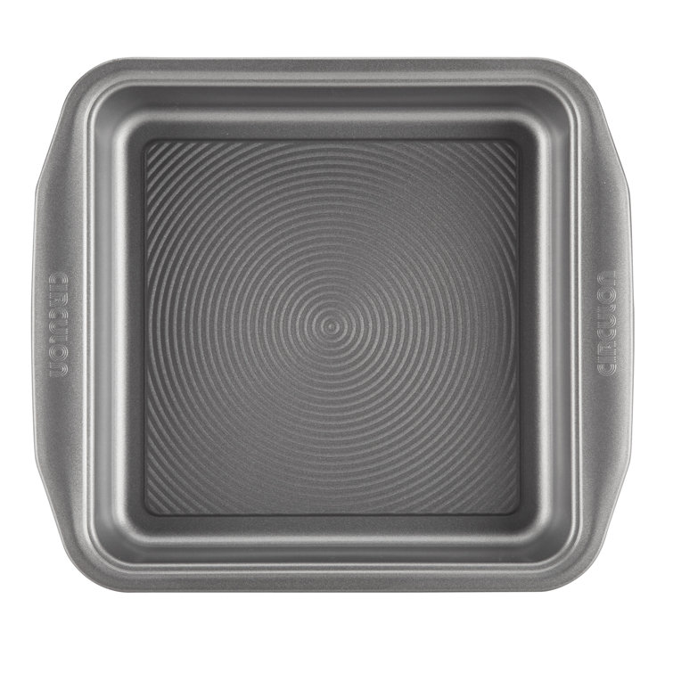 Gray Stainless Steel Nonstick Square Cake Pan, 9 Inch