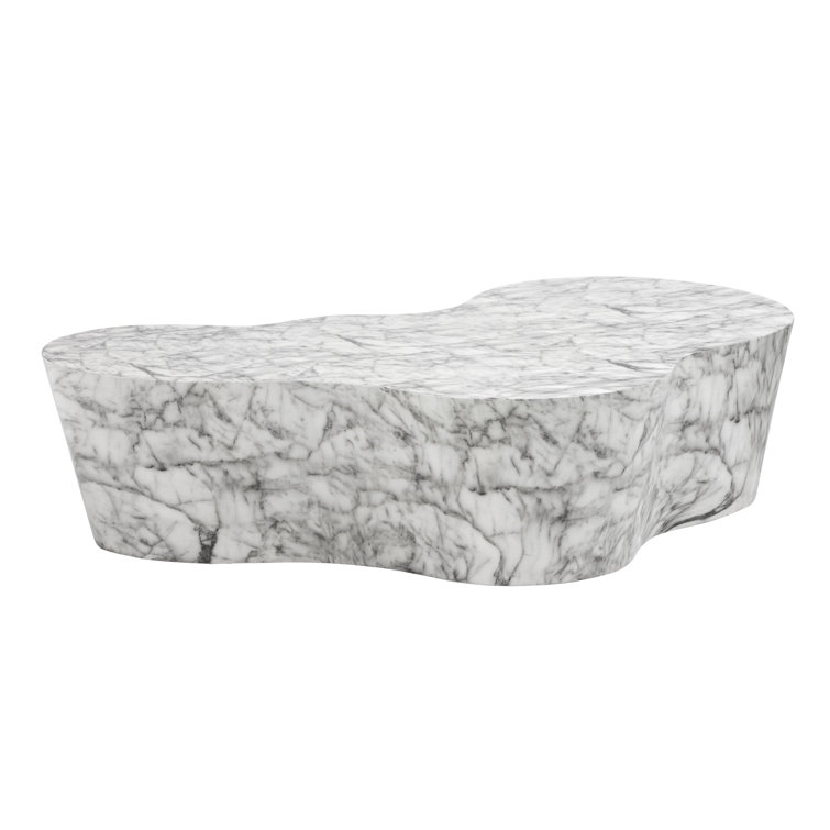 Ava Grey Marble-Look Concrete Outdoor Coffee Table