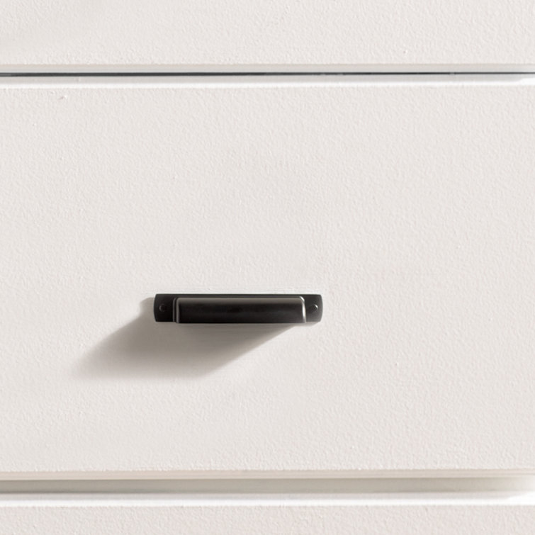 Matte Black Bronze Industrial Cup Pulls with Mounting Hardware