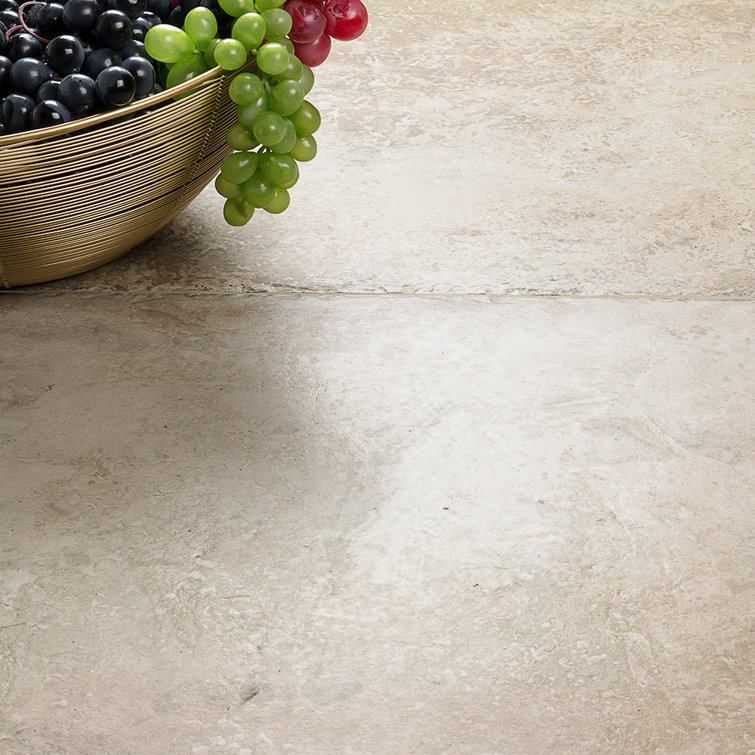 Ravello 24" x 24" Natural Beige Porcelain Stone Look Tile