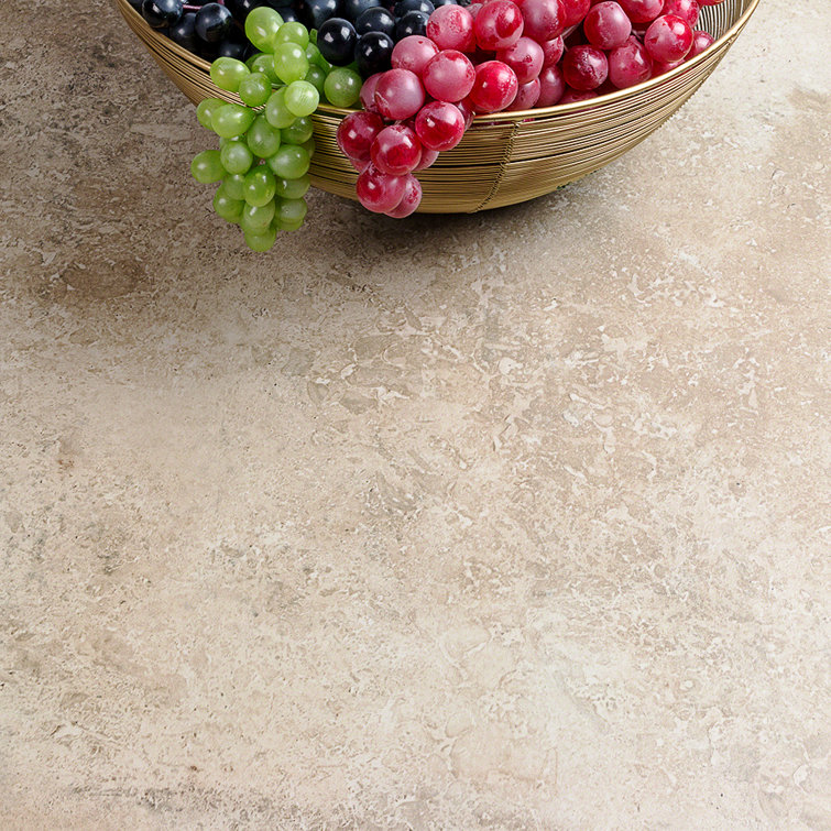 Ravello 24" x 24" Natural Beige Porcelain Stone Look Tile
