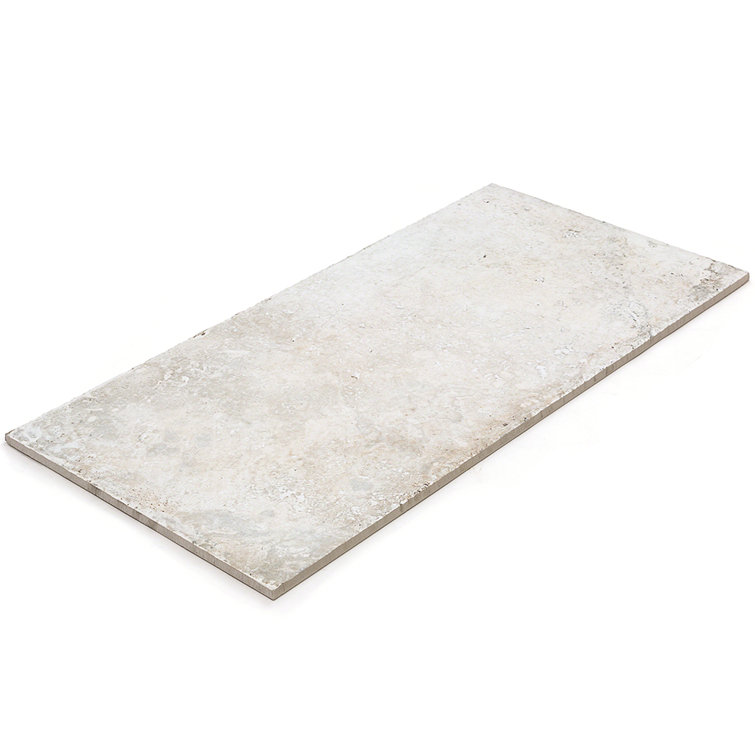 Ravello 12" x 24" White Porcelain Stone Look Tile