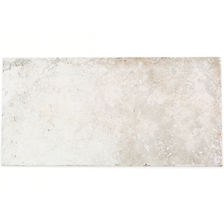 Ravello 12" x 24" White Porcelain Stone Look Tile