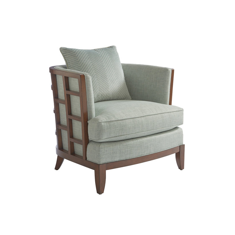 Contemporary Green 32.5" Polyester Stationary Chair