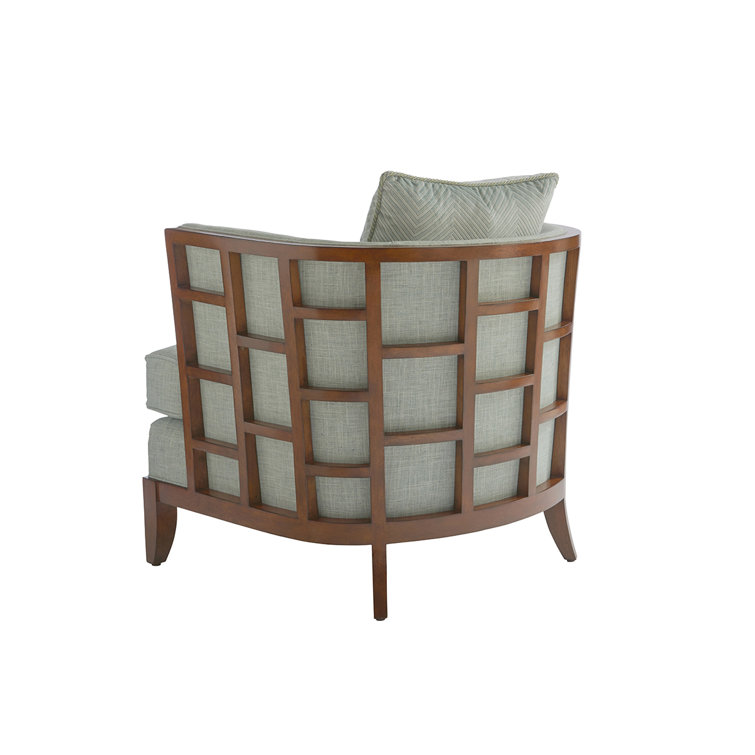 Contemporary Green 32.5" Polyester Stationary Chair