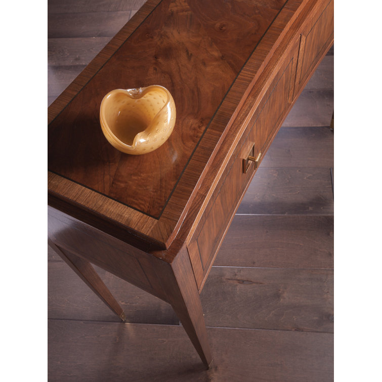 Traditional Bleached Walnut & Mahogany 48" Console with Storage