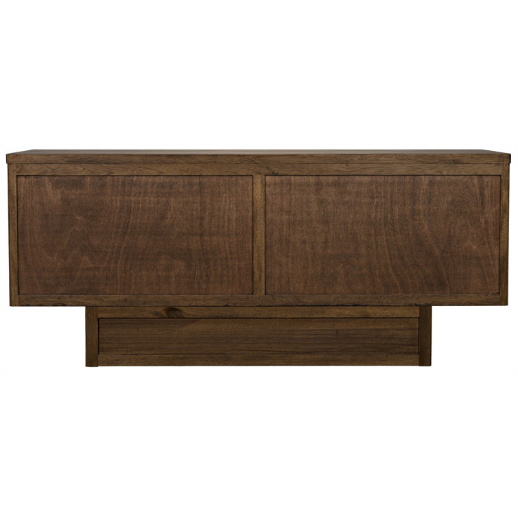 Noir Mr. Smith 77.5'' Dark Walnut Solid Wood Sideboard