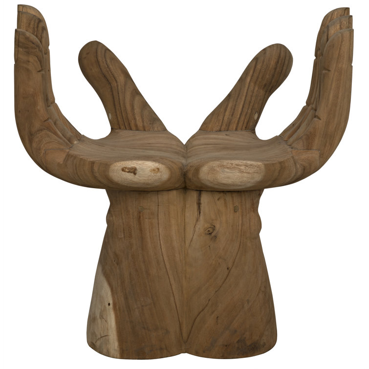 Handcrafted Teak Unity Harmony Accent Armchair 21.5" x 30.5"