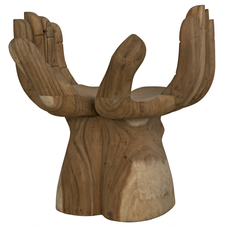 Handcrafted Teak Unity Harmony Accent Armchair 21.5" x 30.5"
