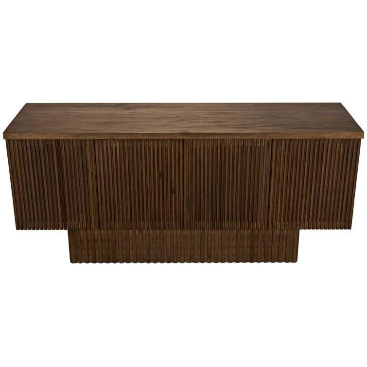 Noir Mr. Smith 77.5'' Dark Walnut Solid Wood Sideboard