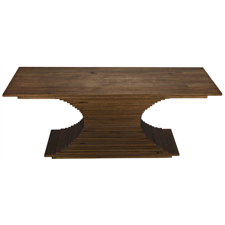 Cambio 72'' Dark Walnut Solid Wood & Metal Console Table