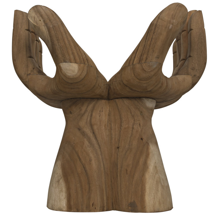 Handcrafted Teak Unity Harmony Accent Armchair 21.5" x 30.5"