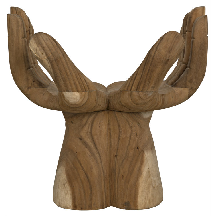 Handcrafted Teak Unity Harmony Accent Armchair 21.5" x 30.5"