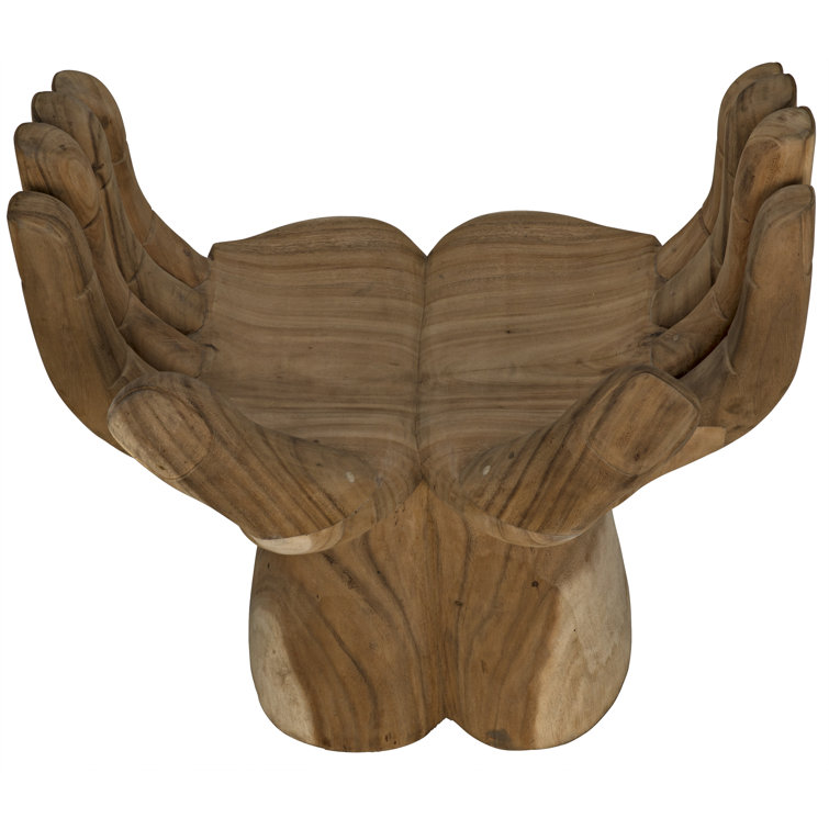Handcrafted Teak Unity Harmony Accent Armchair 21.5" x 30.5"