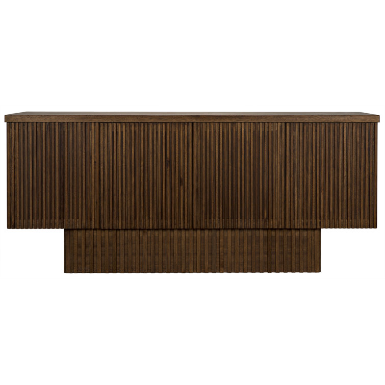 Noir Mr. Smith 77.5'' Dark Walnut Solid Wood Sideboard