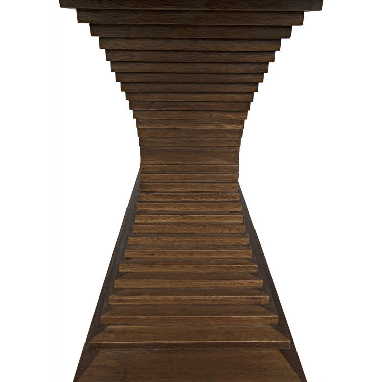 Cambio 72'' Dark Walnut Solid Wood & Metal Console Table