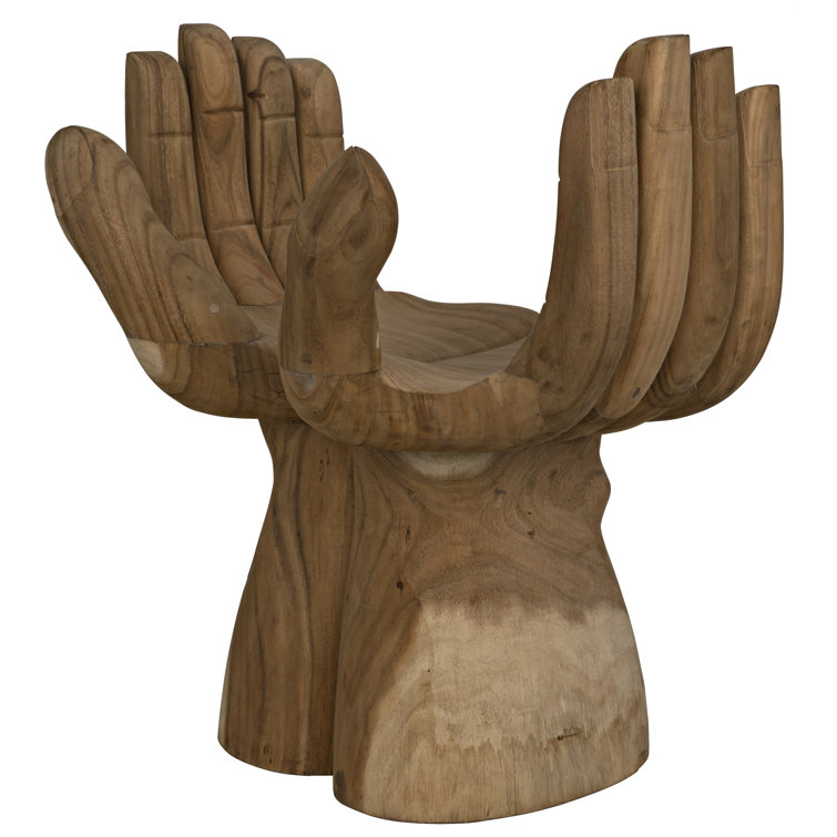 Handcrafted Teak Unity Harmony Accent Armchair 21.5" x 30.5"