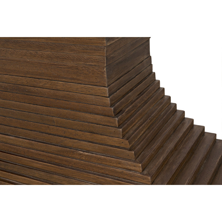 Cambio 72'' Dark Walnut Solid Wood & Metal Console Table