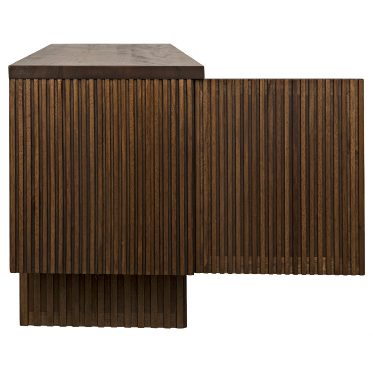 Noir Mr. Smith 77.5'' Dark Walnut Solid Wood Sideboard