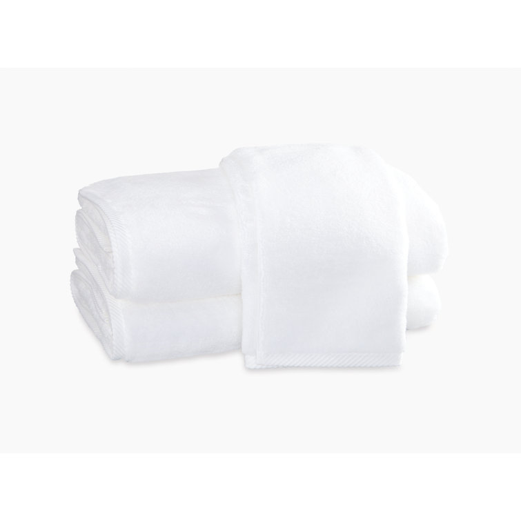 White Cotton Plush Bath Towel Set