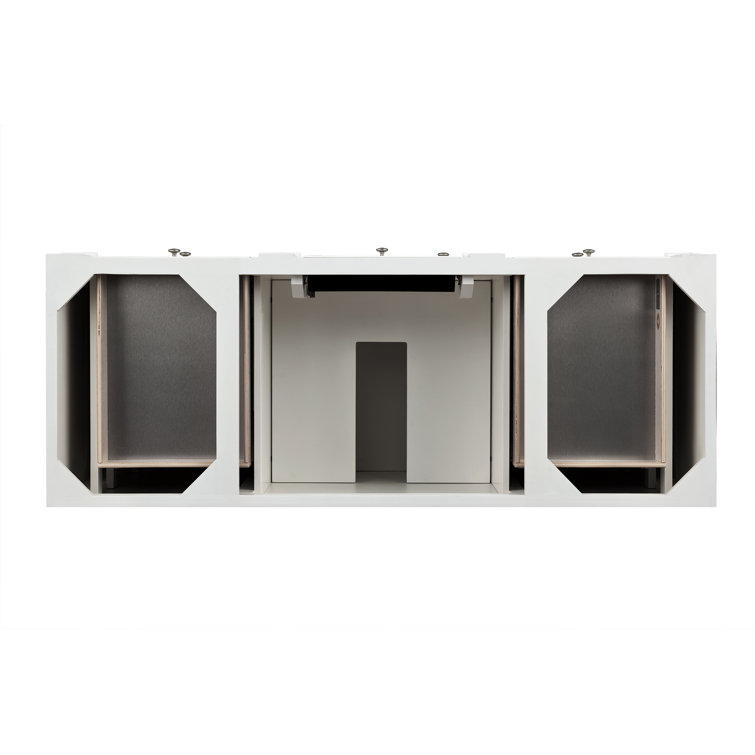 Bristol 60" Dark Wood Single Bathroom Vanity