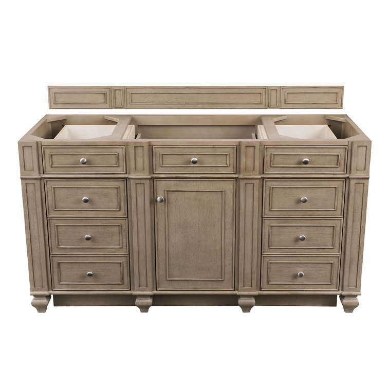 Bristol 60" Dark Wood Single Bathroom Vanity