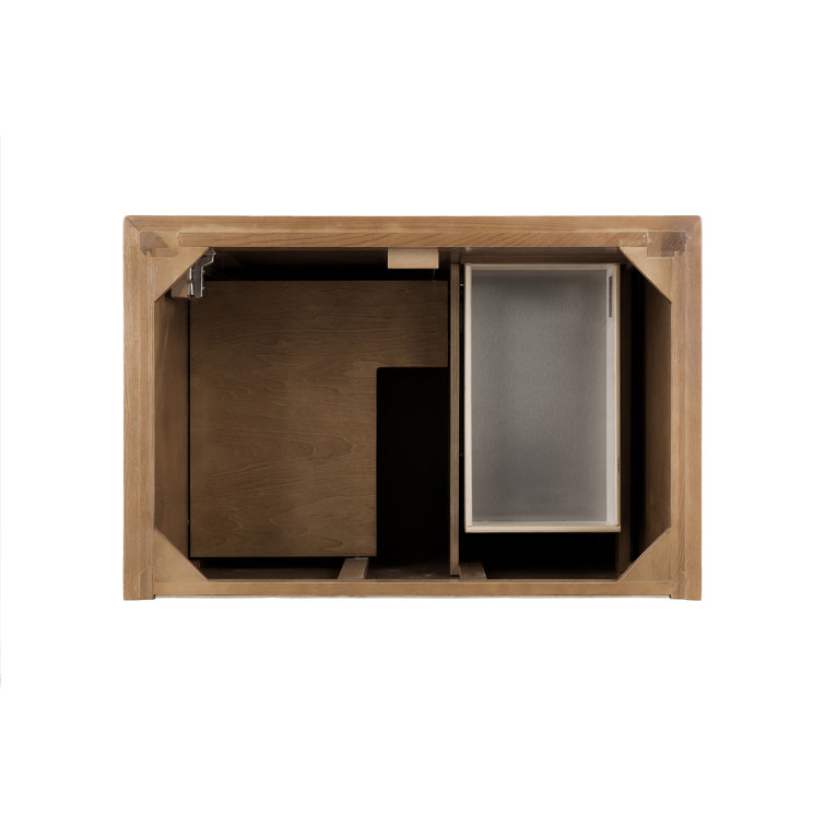 Providence 36" Light Wood Single Bathroom Vanity with Backsplash