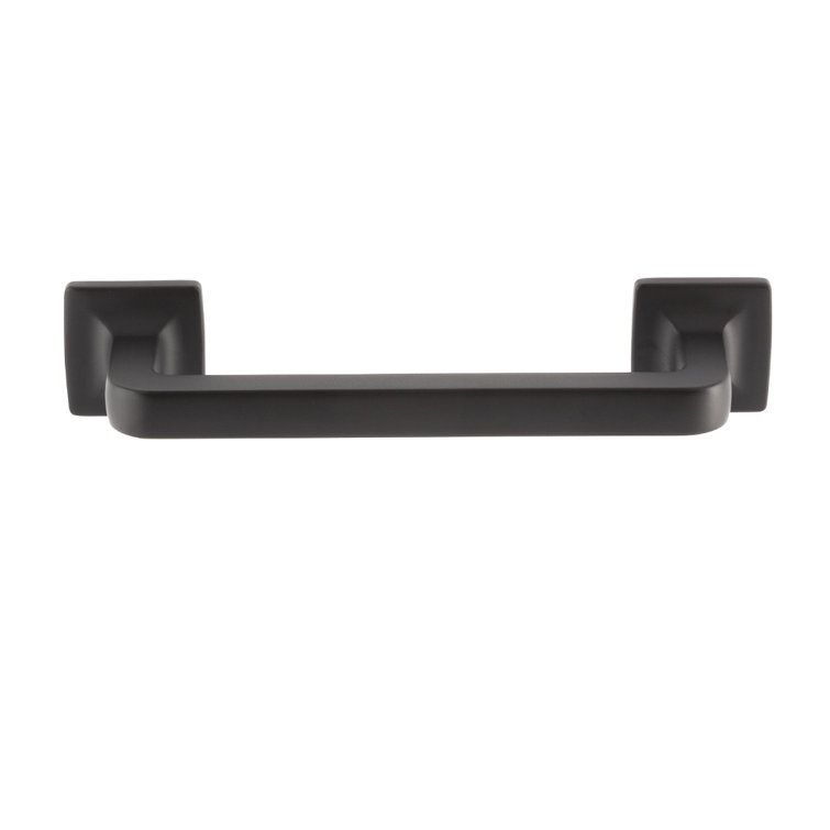 Matte Black 3-1/2" Modern Industrial Bar Pull