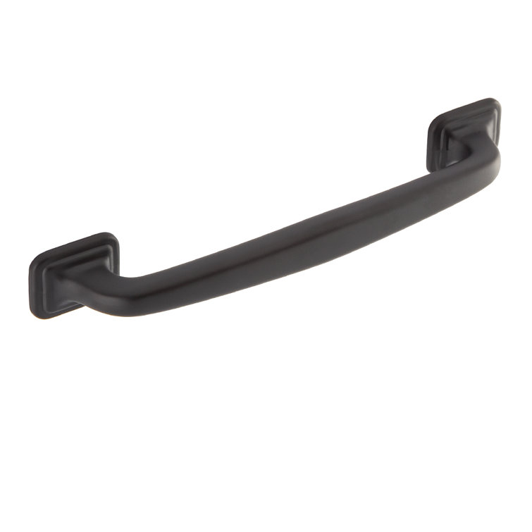 Grayson Matte Black 6" Modern Industrial Cup Pull