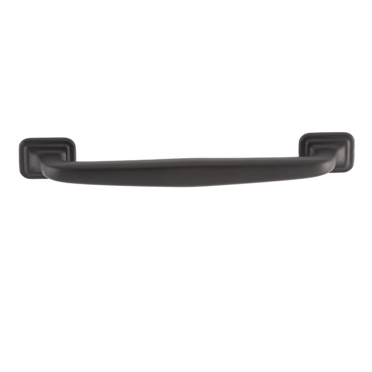 Grayson Matte Black 6" Modern Industrial Cup Pull