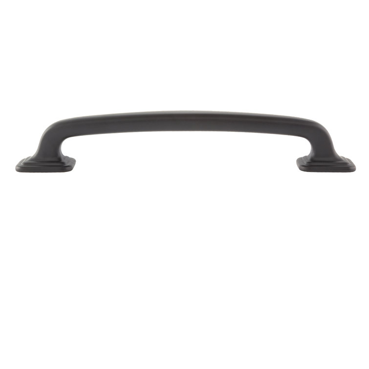 Grayson Matte Black 6" Modern Industrial Cup Pull