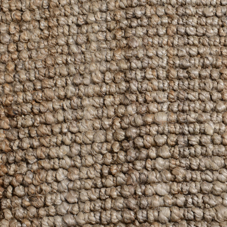 Annello Beige Handmade Jute Rectangular Rug 5' x 8'