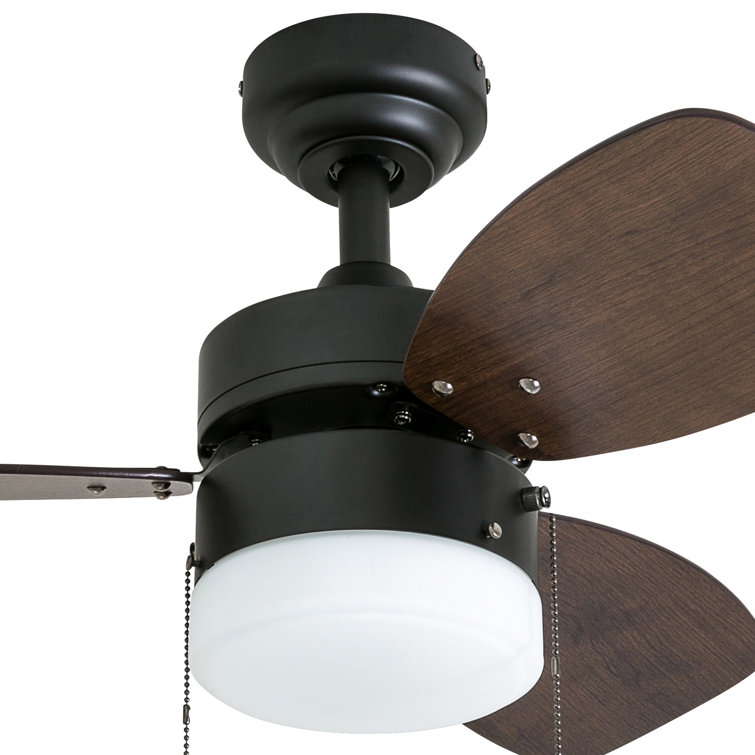 Ocean Breeze 30" Bronze LED Ceiling Fan with Reversible Blades