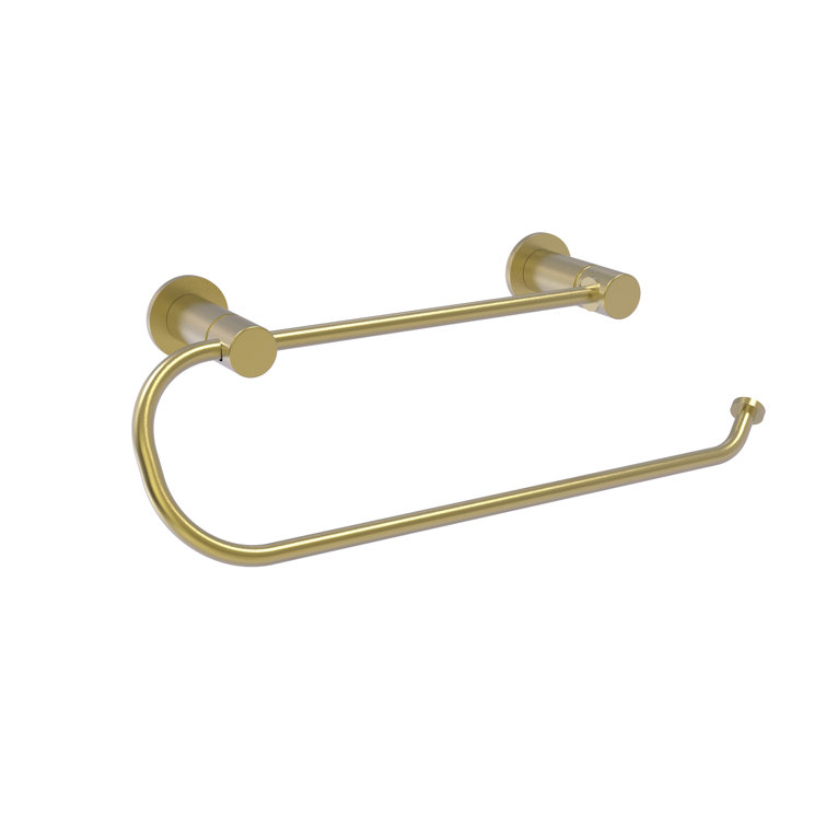 Satin Brass Wall Mounted Paper Towel Holder