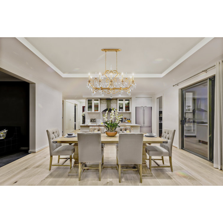 Heirloom Gold Renaissance 13-Light Chandelier with Clear Heritage Crystal