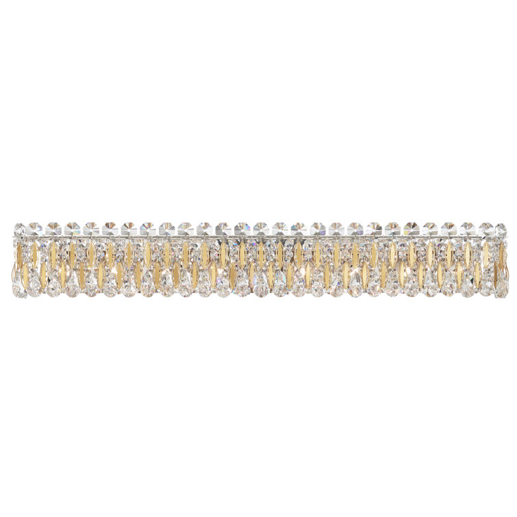 Heirloom Gold 8-Light Crystal Vanity Sconce