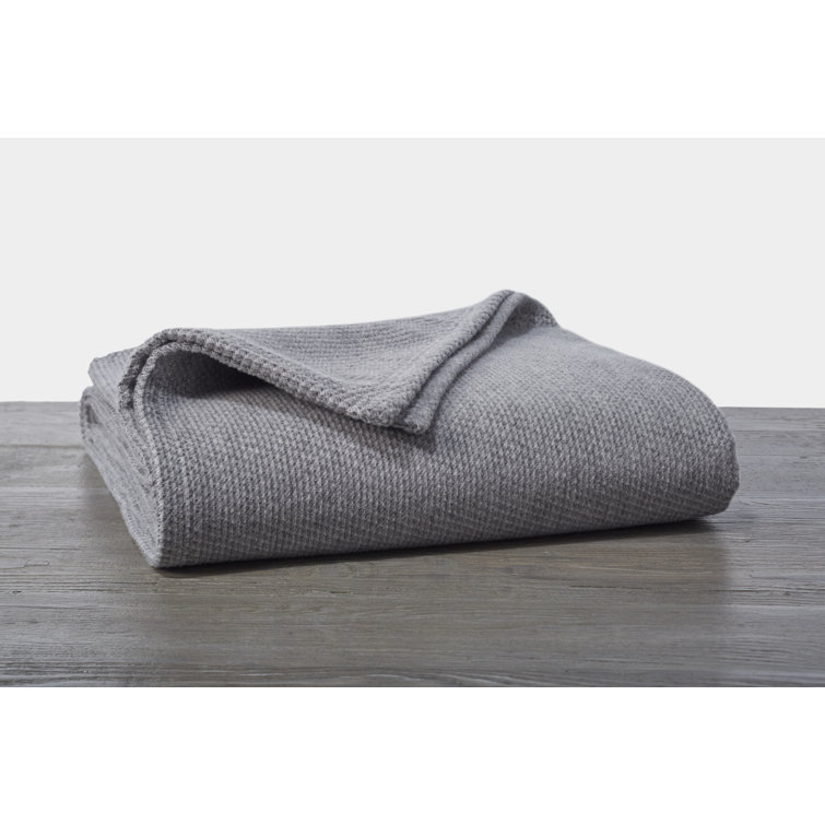 Sequoia Gray Organic Wool King Blanket