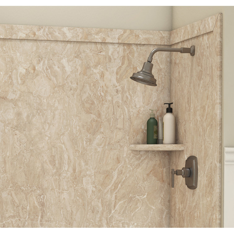 Elite Alaskan Ivory 60" x 32" x 60" Bathtub Surround